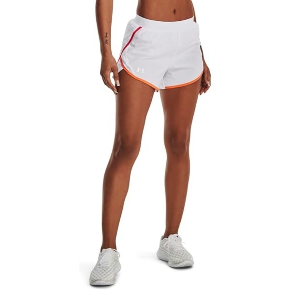 Under Armour White/Orange/Pink Athletic Shorts Size Large **Brand New!!**
